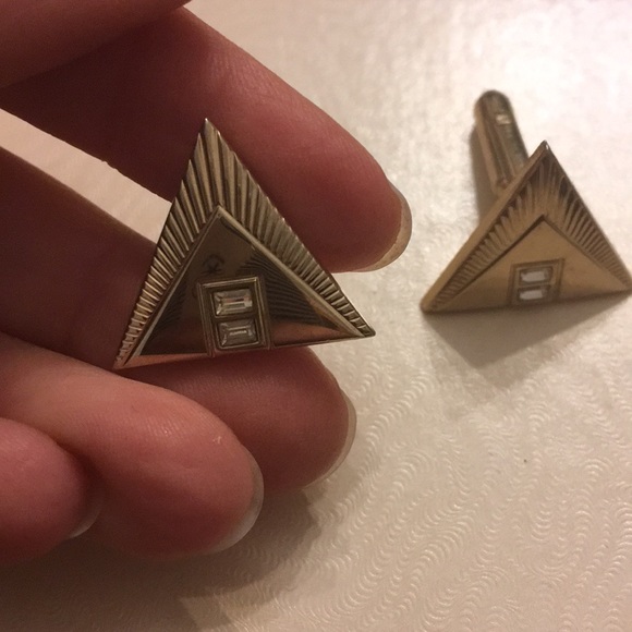 Other - Swank gold tone triangle cuff links